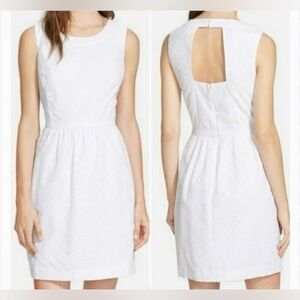 VINEYARD VINES White Lace Midi Dress with Back Cut-Out, Size 2 NWOT